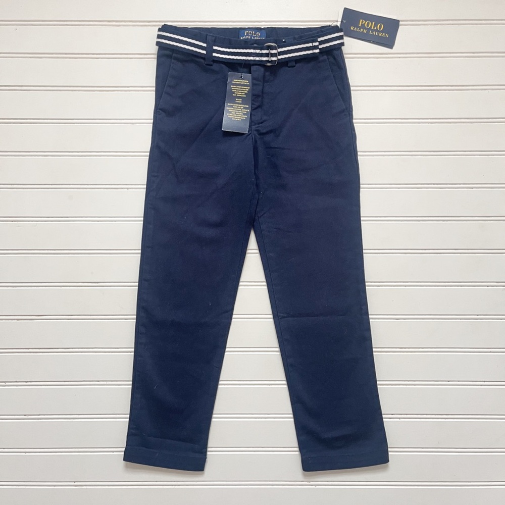 POLO RALPH LAUREN NWT Classic Navy Chino Dress Pants & Belt